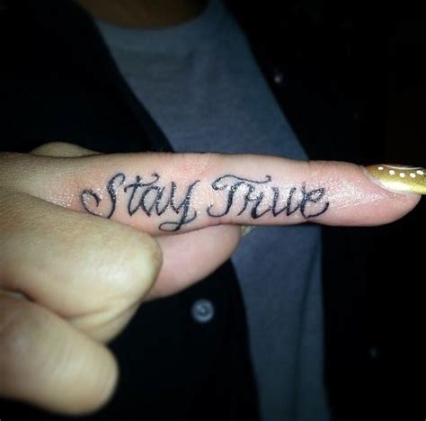 Stay True Tattoo 